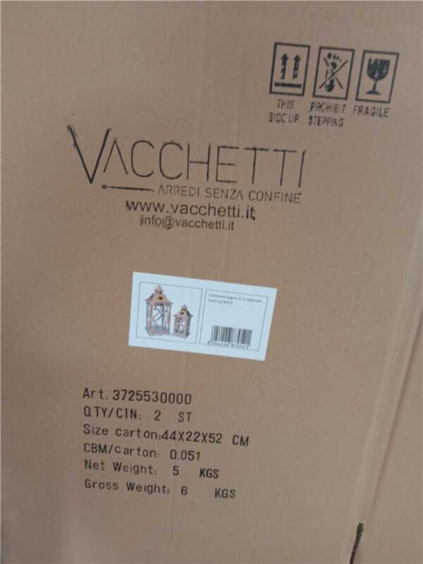 Lanterna legno 1-3 nero cm35x35h118