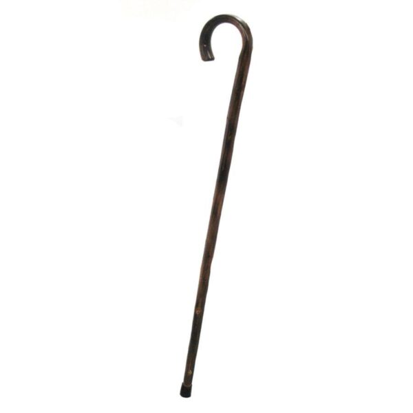 Bastone da passeggio rustico scuro c/punta gomma cmø3h93