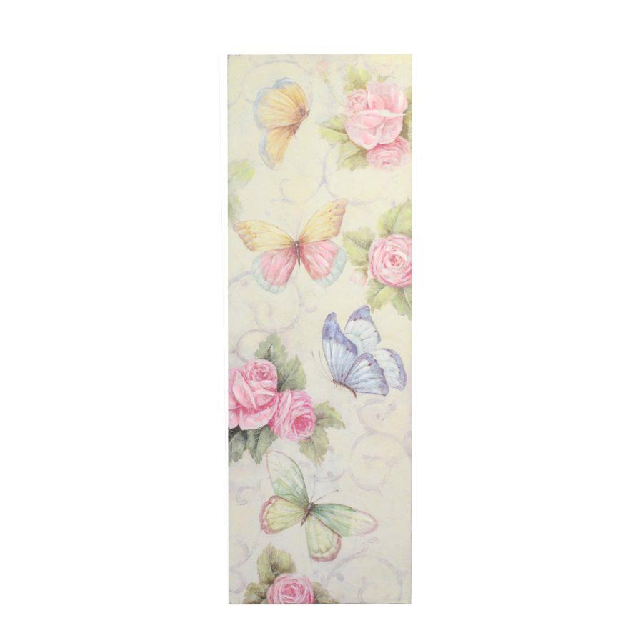 Quadro legno farfalle cm31x90x3