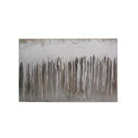 Quadro dipinto bianco marrone cm60x90x3