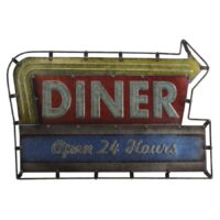 Insegna metallo diner cm61x41,5x3