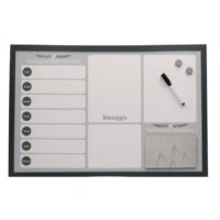 Lavagna magnetica agenda con sughero e pennarello cm60x40x1,5