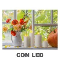 Quadro led fiori bianco rettangolare cm40x30x1,8