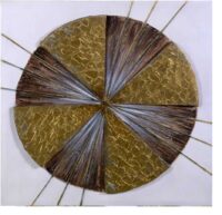 Quadro legno oro quadro cm80x3x80