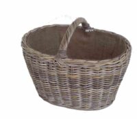 Cesto cloe ovale gr cm64x47h47/37 c/fodera juta