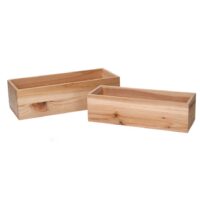 Cassetto legno 1-2 naturale rettangolare cm32x13h9