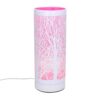 Lampada aroma metallo touch rosa cmø10h26