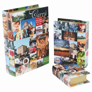 Scatola libro carru' 1-3 cm22x7,5h30