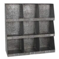 Portatutto metallo 9 posti cm61x21h61,5