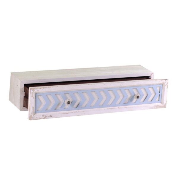 Mensola legno cipro con cassetto cm80x21h16,5