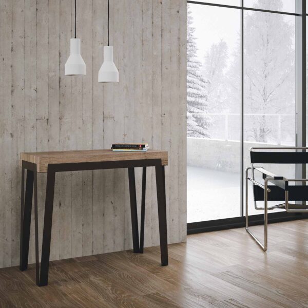 Consolle allungabile 90x40/196 cm Rio Small telaio Antracite