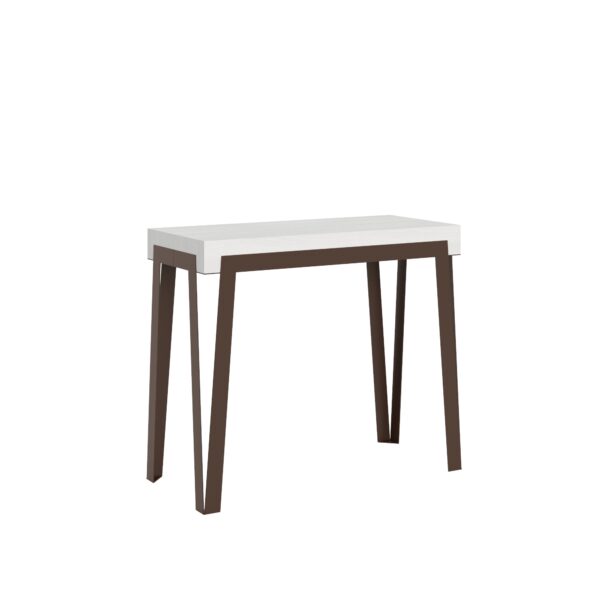 Consolle allungabile 90x40/196 cm Rio Small telaio Ruggine