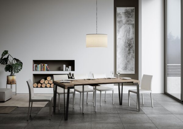 Consolle allungabile 90x40/300 cm Rio telaio Ruggine