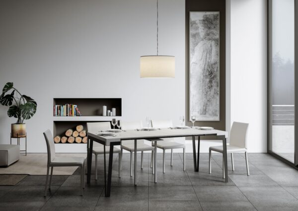 Consolle allungabile 90x40/300 cm Rio telaio Ruggine