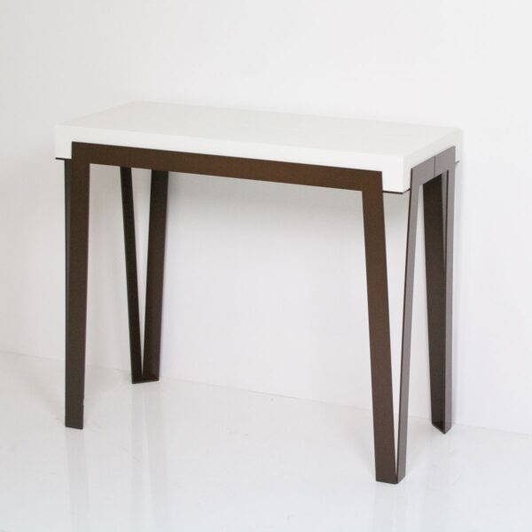 Consolle allungabile 90x40/300 cm Rio telaio Ruggine