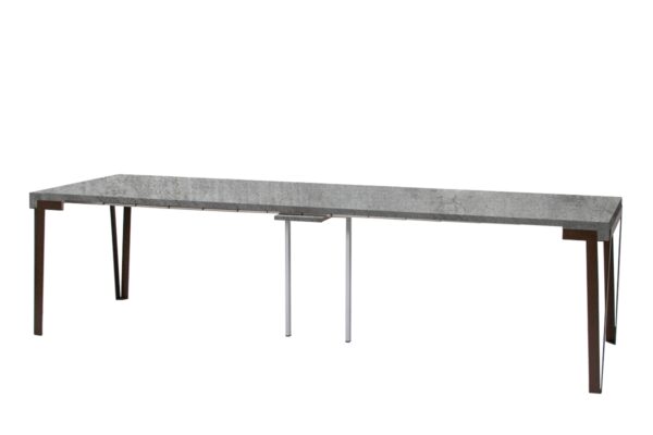 Consolle allungabile 90x40/300 cm Rio telaio Ruggine