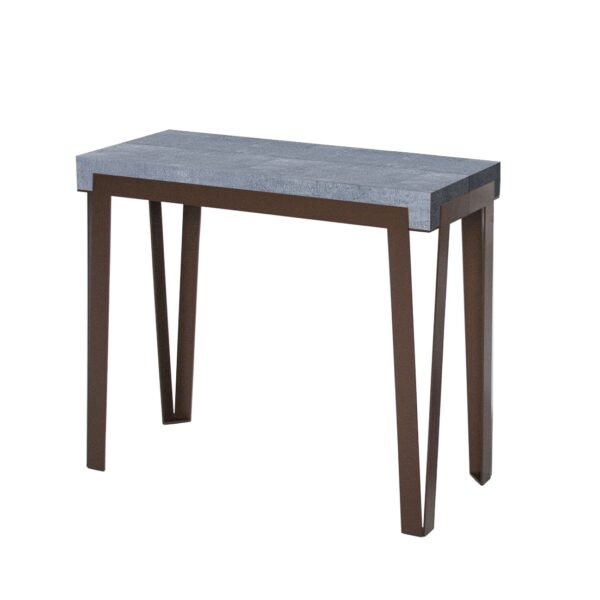 Consolle allungabile 90x40/300 cm Rio telaio Ruggine
