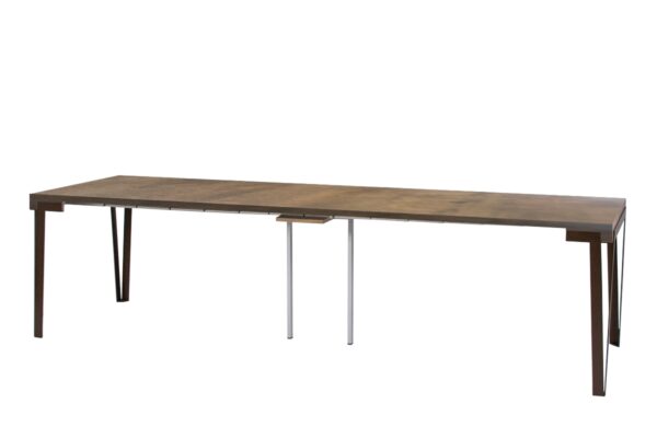 Consolle allungabile 90x40/300 cm Rio telaio Ruggine