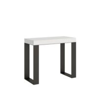 Consolle allungabile 90x40/196 cm Tecno Small telaio Antracite