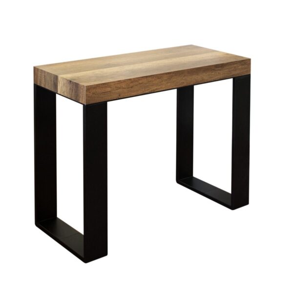 Consolle allungabile 90x40/196 cm Tecno Small telaio Antracite