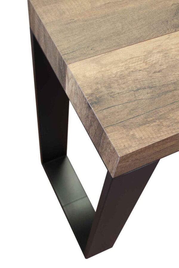 Consolle allungabile 90x40/196 cm Tecno Small telaio Antracite