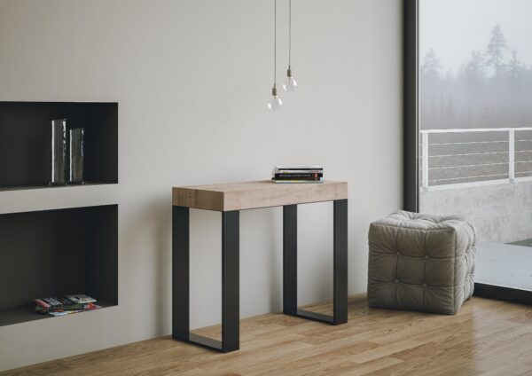 Consolle allungabile 90x40/196 cm Tecno Small Premium telaio Antracite