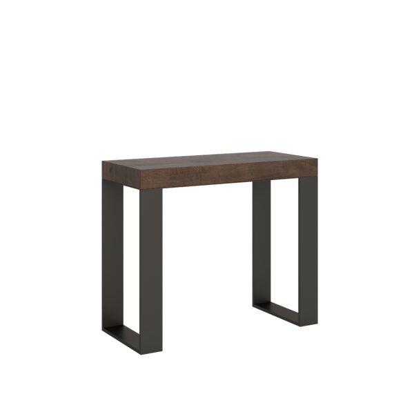 Consolle allungabile 90x40/196 cm Tecno Small Premium telaio Antracite