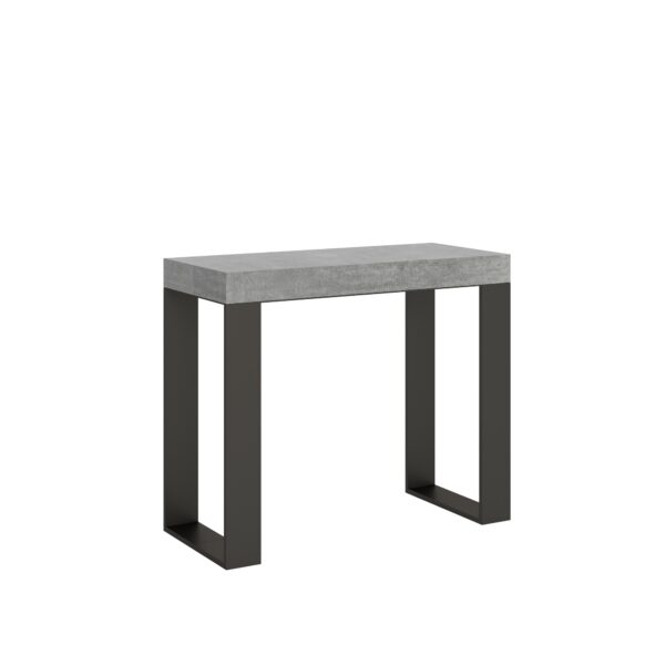 Consolle allungabile 90x40/300 cm Tecno telaio Antracite