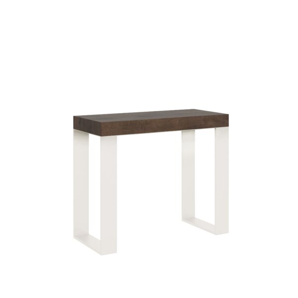 Consolle allungabile 90x40/196 cm Tecno Small telaio Bianco