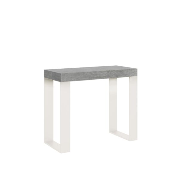 Consolle allungabile 90x40/196 cm Tecno Small telaio Bianco