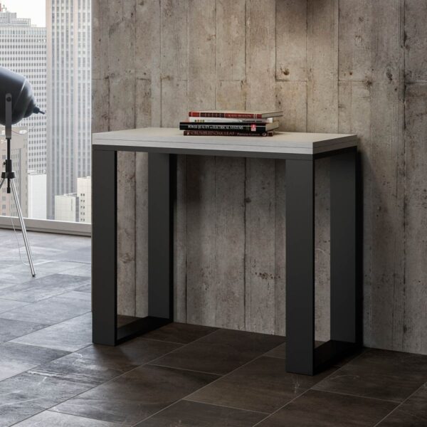 Consolle apribile 90x45/90 cm Tecno Libra telaio Antracite