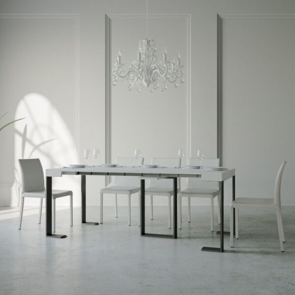 Consolle allungabile 90x40/196 cm Sintesi Small telaio Antracite