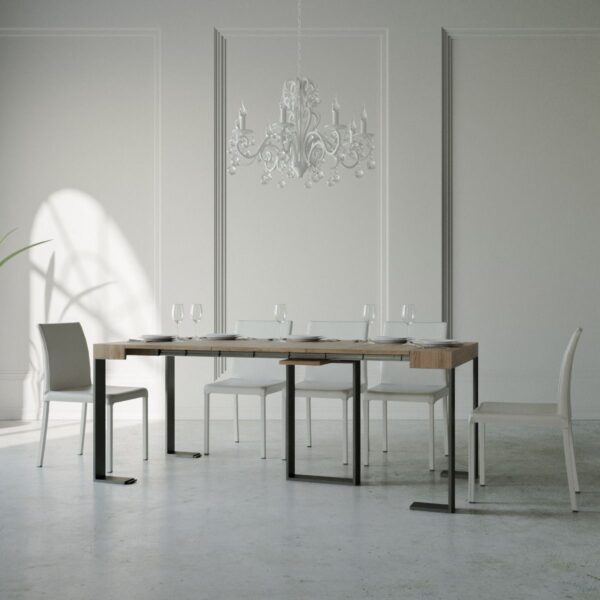 Consolle allungabile 90x40/196 cm Sintesi Small telaio Antracite