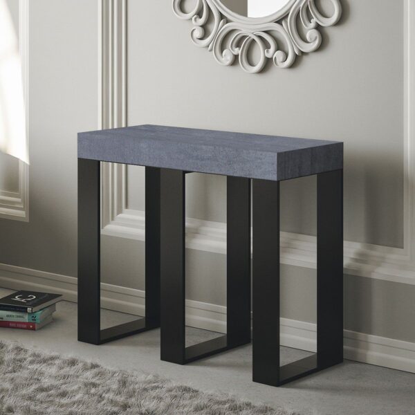 Consolle allungabile 90x40/196 cm Sintesi Small telaio Antracite