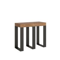Consolle allungabile 90x40/190 cm Sintesi Small telaio Antracite