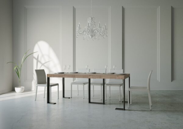 Consolle allungabile 90x40/196 cm Sintesi Small Premium telaio Antracite