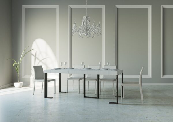 Consolle allungabile 90x40/196 cm Sintesi Small Premium telaio Antracite