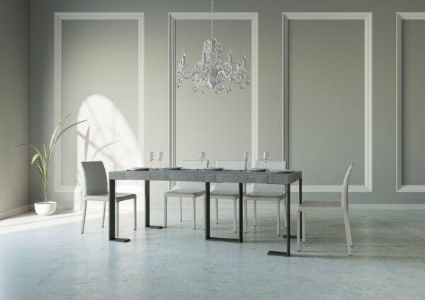 Consolle allungabile 90x40/196 cm Sintesi Small Premium telaio Antracite