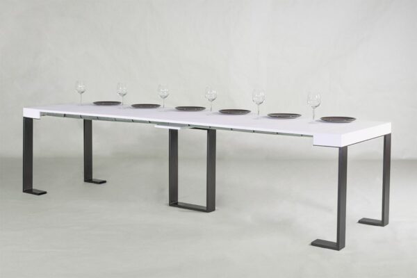 Consolle allungabile 90x40/300 cm Sintesi telaio Antracite