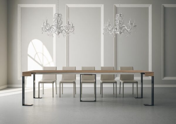 Consolle allungabile 90x40/300 cm Sintesi telaio Antracite