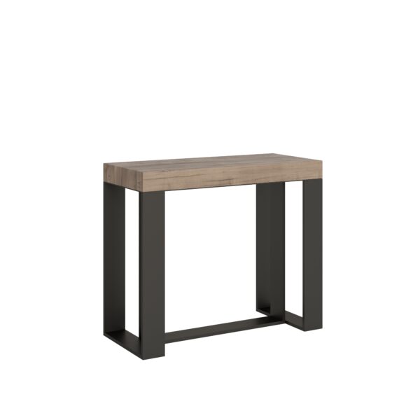 Consolle allungabile 90x40/196 cm Futura Small telaio Antracite