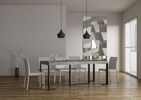 Consolle allungabile 90x40/196 cm Futura Small Premium telaio Antracite
