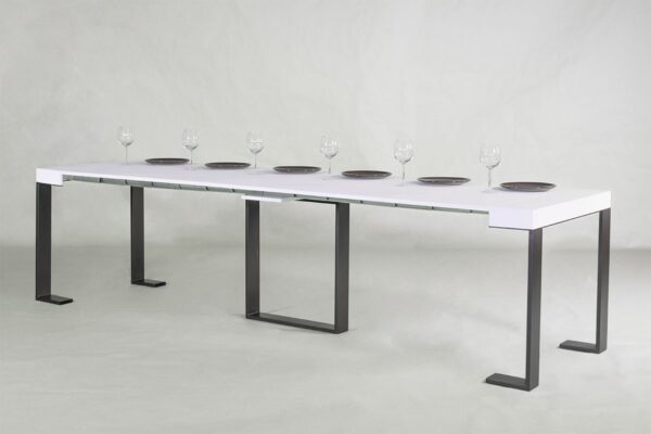 Consolle allungabile 90x40/300 cm Futura telaio Antracite