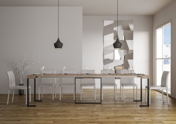 Consolle allungabile 90x40/300 cm Futura telaio Antracite