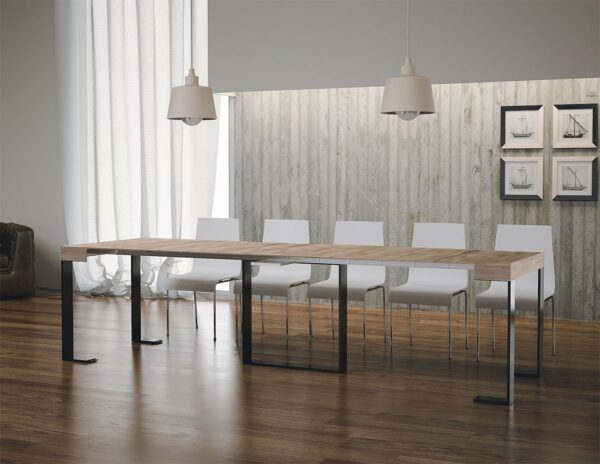 Consolle allungabile 90x40/300 cm Futura telaio Antracite