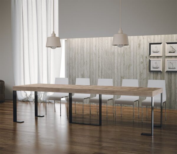 Consolle allungabile 90x40/300 cm Futura Premium telaio Antracite