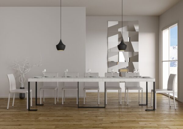 Consolle allungabile 90x40/300 cm Futura Premium telaio Antracite