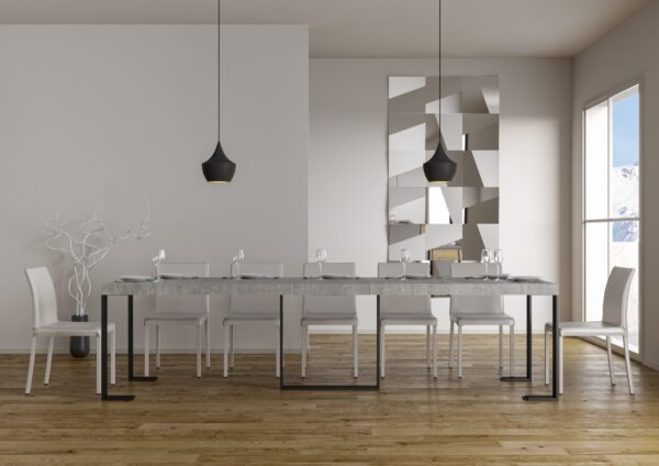 Consolle allungabile 90x40/300 cm Futura Premium telaio Antracite