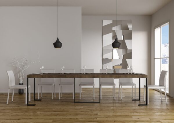 Consolle allungabile 90x40/300 cm Futura Premium telaio Antracite