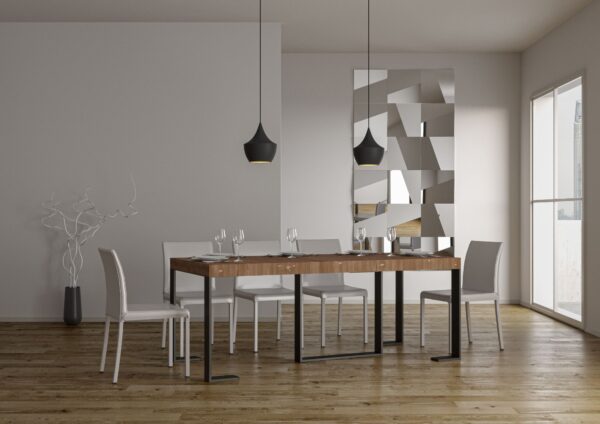 Consolle allungabile 90x40/290 cm Futura Premium telaio Antracite